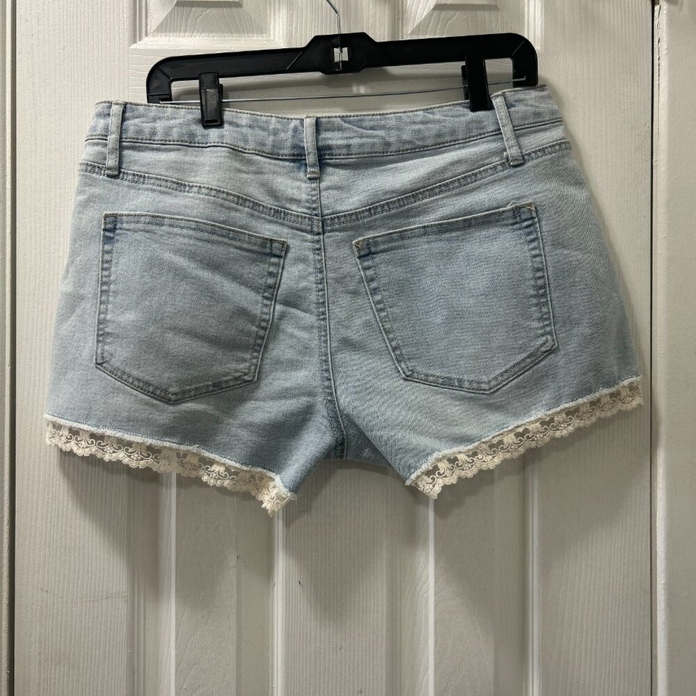 Blue High Rise Shorts - Picture 2 of 12